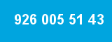 926 005 51 43